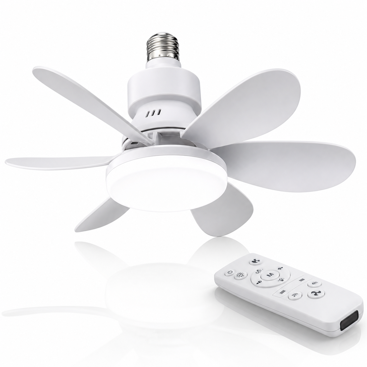 Le Ventilateur LED Intelligent — Lumière + Air Frais en Un Seul Geste